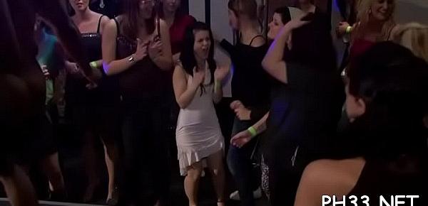  Tons of ladies are engulfing dicks and having bang at play ground